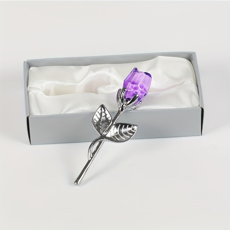 Premium Mini Crystal Rose – A Symbol of Eternal Love
