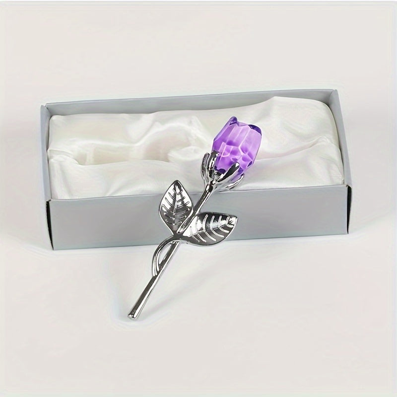Premium Mini Crystal Rose – A Symbol of Eternal Love