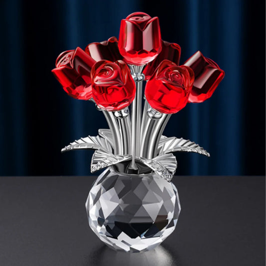 Elegant Crystal Rose Bouquet