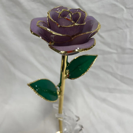 Eternal Rose With 24K Gold Decoration