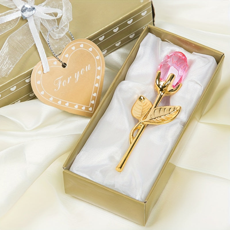 Premium Mini Crystal Rose – A Symbol of Eternal Love
